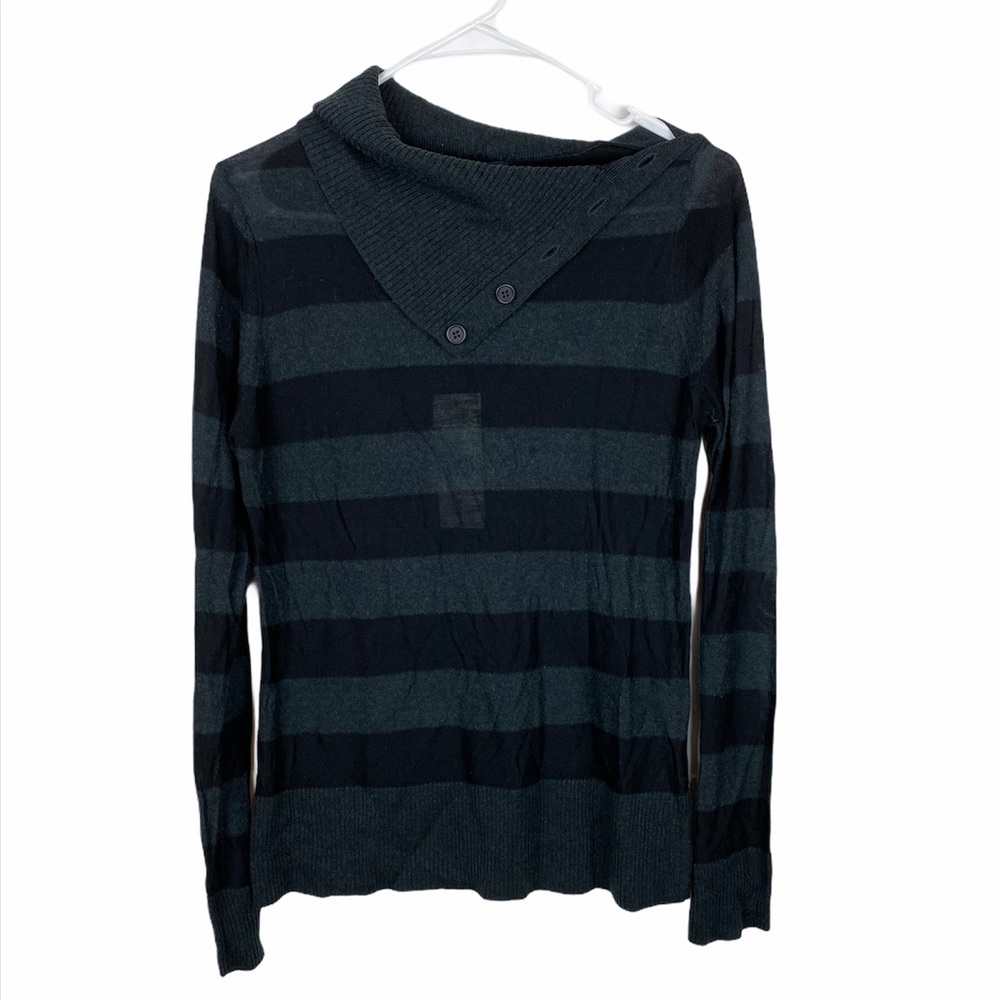 French Connection Wool Blend Knit Stripe Top